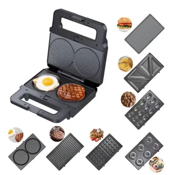 Вафельниця 7в1 2200 Вт Zepline ZP Мультимейкер зі знімними пластинами | Зображення 2