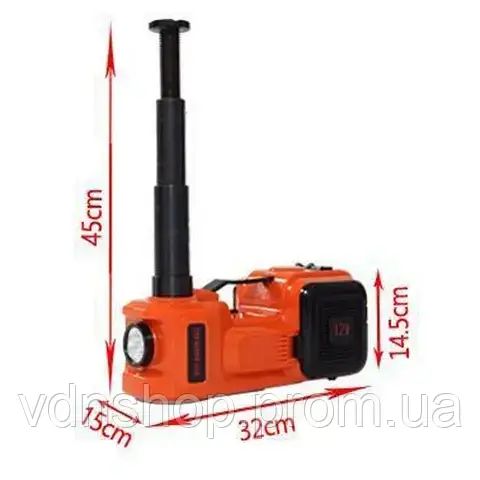 Набір  електродомкрат+компресор+ліхтар до 5 тонн потужність 180w ZSY03-X 12V | Зображення 5