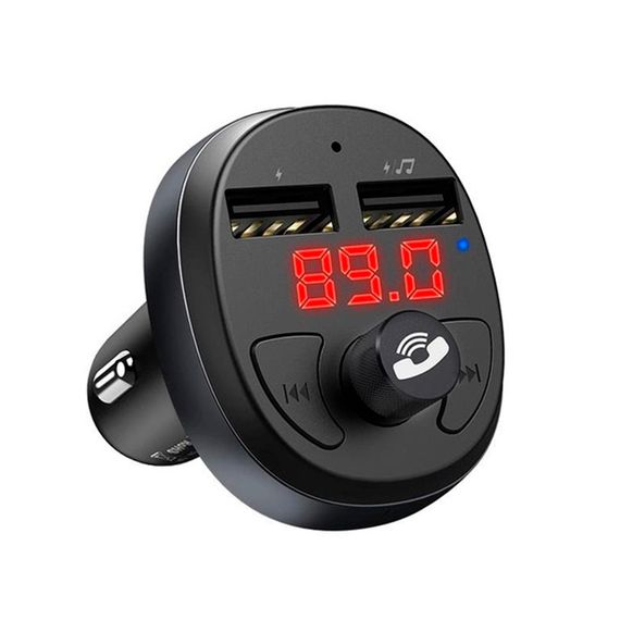 FM-модулятор HOCO E41, Black, Box | Зображення 1