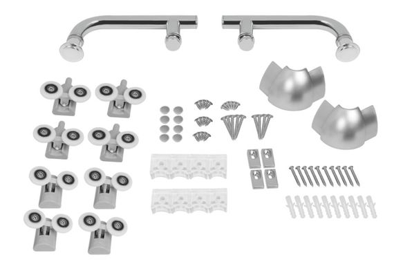 Душова кабіна Lidz Latwa Wawel SC120x80.SAT.LOW.FR, прямокутна, скло Frost 5 мм без піддону | Зображення 2