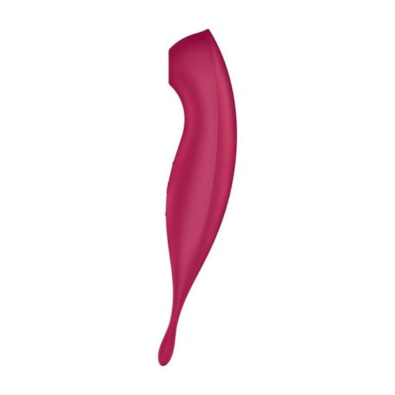 Вібратор із хвильовою стимуляцією Satisfyer Twirling Pro+ з додатком, червоний Sex Aura | Зображення 2