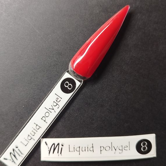 Наклейка на типсу (палитру) для жидкого полигеля Mi Color №08 (9 x 55 мм)