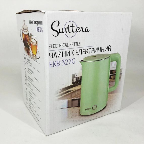 Электрочайник Suntera EKB-327G 1.8Л, стильный электрический чайник, электронный чайник, чайник дисковый | Зображення 2