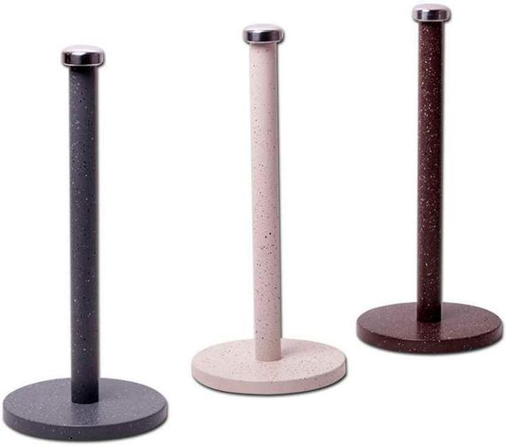 Тримач для паперових рушників Kamille Marble Ø15х34см з гранітним покриттям
