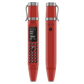 Мини мобильный телефон ручка AIEK BM111 2SIM Красный