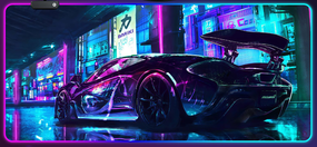 Ігрова поверхня для мишки з принтом "McLaren P1" LED підсвічування 800*300*4 мм 1903