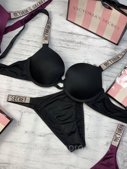 Комплект женского нижнего белья Victoria's Secret со стразами Виктория Сикрет 85B | Зображення 2