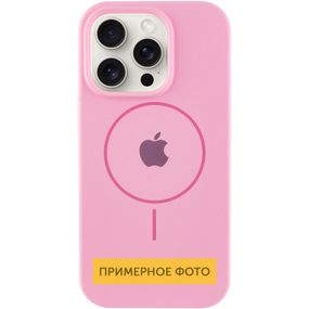 Чохол Silicone Case Full Protective (AA) with MagSafe для Apple iPhone 16 Plus (6.7") Рожевий / Light pink
