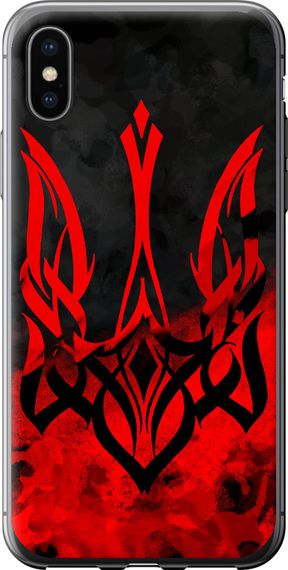 Чехол на iPhone X Герб Украины v2 "5312u-1050-17620"