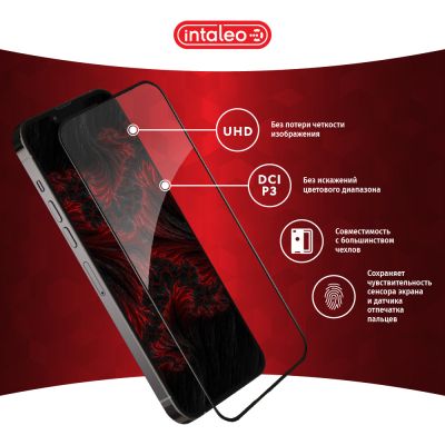 Стекло защитное Intaleo Full Glue ESD Apple iPhone 13 Pro Max Black (1283126523953) | Зображення 2