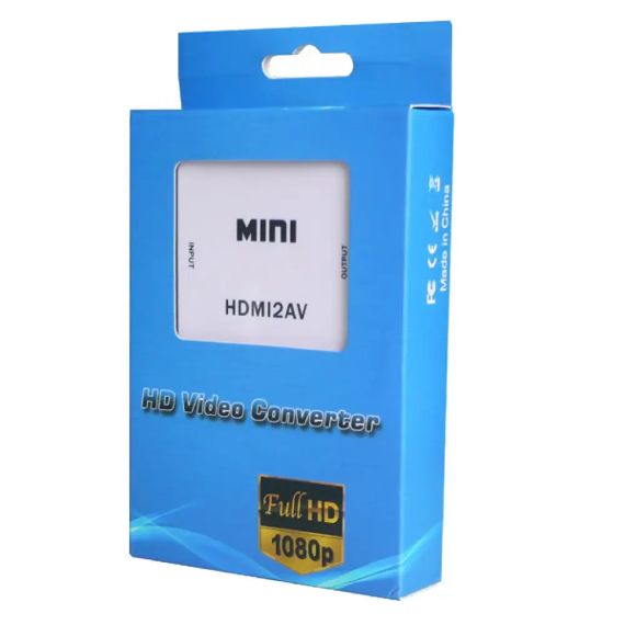 Конвертер HDMI на RCA (AV) CVBS адаптер відео з аудіо 1080P HDV-610 AV-001 White | Зображення 9