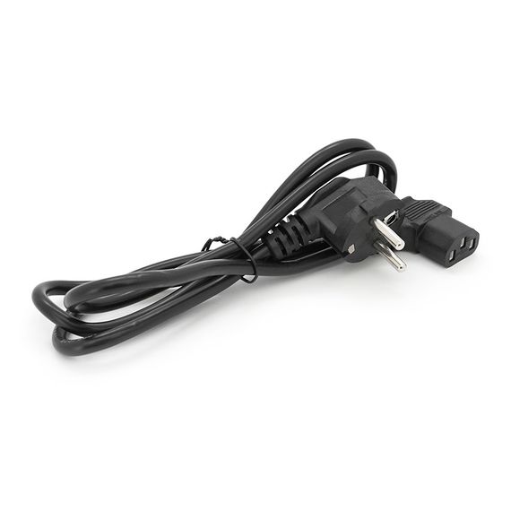 Кабель питания Schuko угловой PC-186A CEE7/7-C13.1.2M, 0.75mm, OEM Q24/300 | Зображення 1