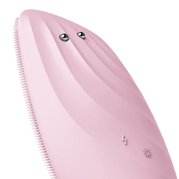 Очищувальна щітка для обличчя GESKE Sonic Thermo Facial Brush&Face-Lifter 8в1 white, Рожевий | Зображення 4