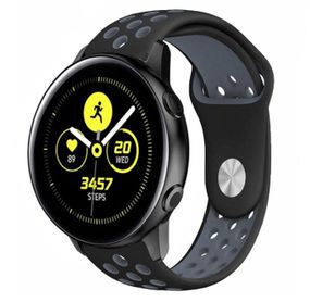 Спортивный ремешок Primo Perfor Sport для часов Samsung Galaxy Watch Active / Active 2  - Black&Grey
