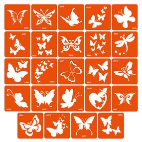 Набір трафаретів для біо-тату «B - метелики» b-simple_24_1
