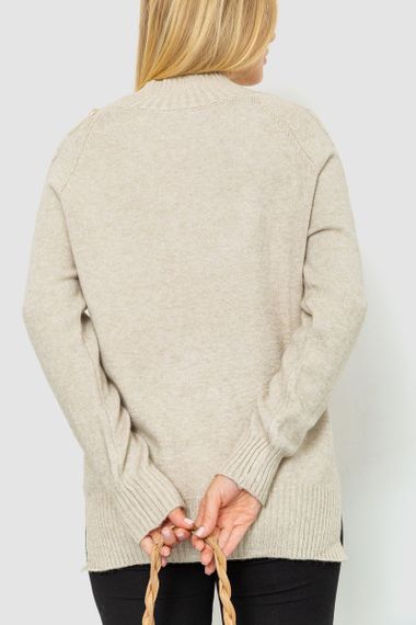 Светр жіночий, колір світло-оливковий, 221R20PCS7 | Зображення 3