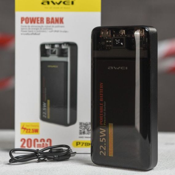 Power Bank AWEI P78K 20000mAh 22.5W (47193-P78K_907) | Зображення 2