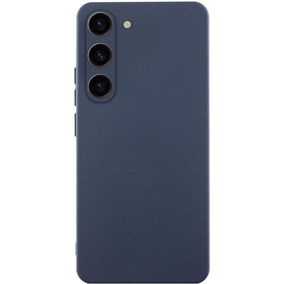 Чохол TPU GETMAN Liquid Silk Full Camera для Samsung Galaxy S23+ Синій / Midnight Blue