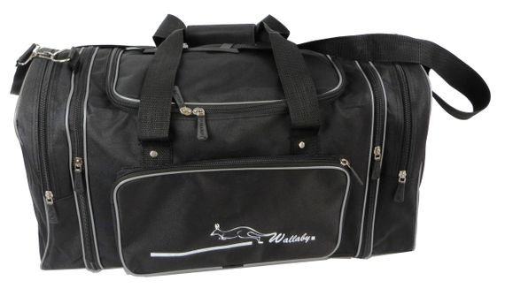 Дорожня сумка з розширенням Wallaby 40 л чорна | Зображення 1