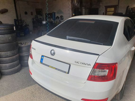 Спойлер LIP (Sunplex, черный) для Skoda Octavia III A7 2013-2019 гг | Зображення 3
