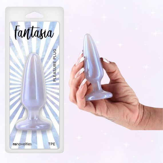 Анальна пробка NS Novelties Fantasia Pleasure Small фіолетова, 10.3 см sexstyle | Зображення 2