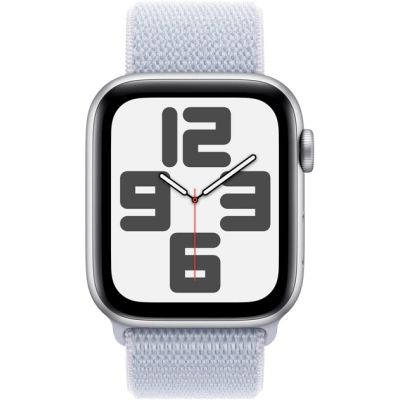 Смарт-часы Apple Watch SE 2024 GPS 40mm Silver Aluminium Case with Blue Cloud Sport Loop (MXEE3QH/A) | Зображення 1