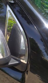 Накладка на вітровички (2 шт., нерж.) для Nissan Navara 2006-2015 рр.