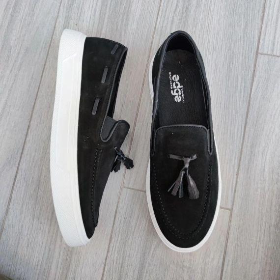 Мужские лоферы из натуральной замши 45 размер | Зображення 4