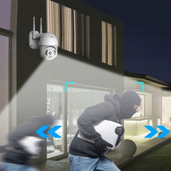 Вулична Wi-Fi камера відеоспостереження з датчиком руху 4MP, A6 / Поворотна IP камера з віддаленим доступом | Зображення 6