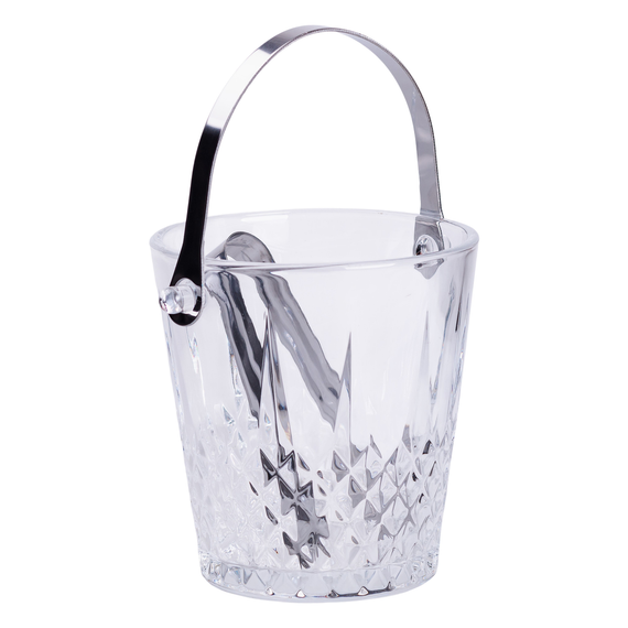 Ведерко для льда стеклянное 1 л с металлическими щипцами HP-19-21GLASS | Зображення 2