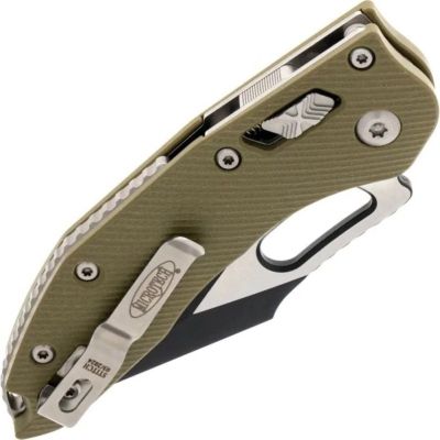Нож Microtech Stitch Ram-Lock, fluted, чорний клинок, руків&apos;я G10 OD green (169RL-1FLGTOD) | Зображення 4