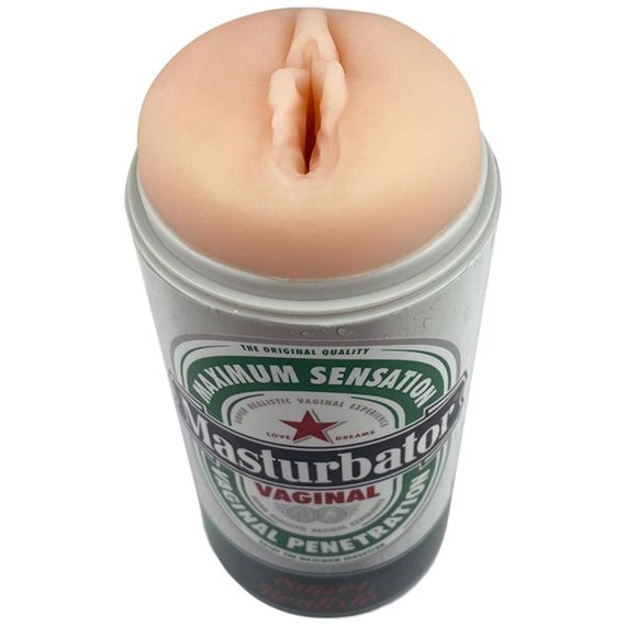 Мастурбатор-вагина Alive Heineken Vagina II в виде банки пива Sex Aura | Зображення 1