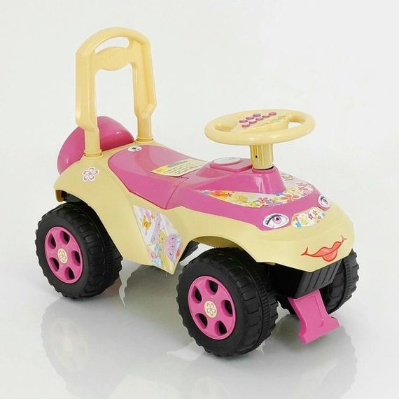 Толокар-каталка Doloni Toys Автошка 0142-07UA розовый