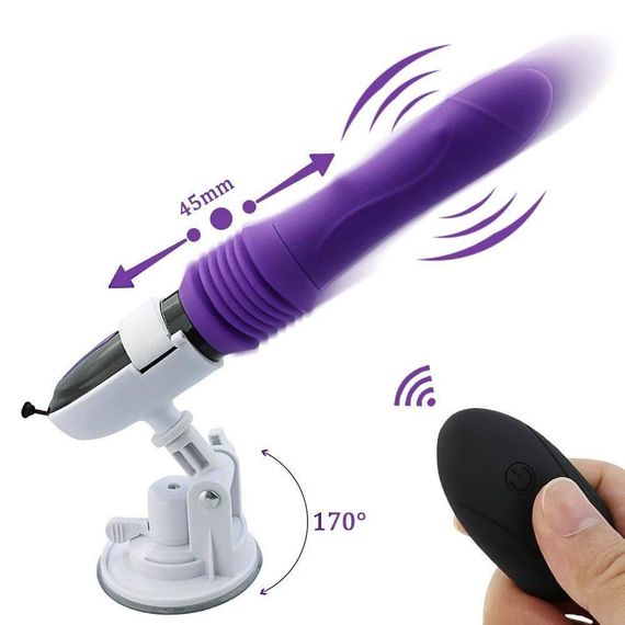ВІБРАТОР секс машина TELESCOPIC VIBRATOR DILDO 10 режимів! | Зображення 1