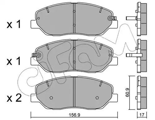 Колодки передні гальмівні Hyundai Santa FE 06-(mando), CIFAM (8227870) | Зображення 6