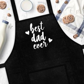 Фартух з написом Best dad ever (Найкращий тато) (FRT_19N003)