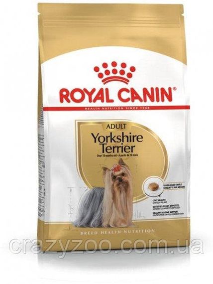 Сухий повнораціонний корм Royal Canin Yorkshire Terrier Adult для собак породи Йоркширський Тер'єр віком