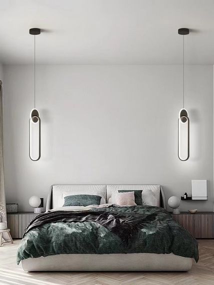 Люстра світлодіодна підвісна LED світильник для квартири на стелю лед 26991 Чорний 40-150х10х10 см. | Зображення 4