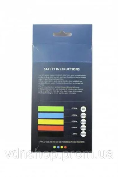 Гумки для фітнесу Loop Bands 5 штук із чохлом у комплекті | Зображення 2