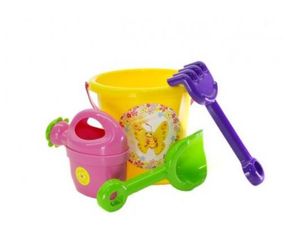 Ігровий набір для пісочниці №1 013555 з відерцем  Жовтий