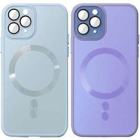 Чохол TPU+Glass Sapphire Midnight with MagSafe для Apple iPhone 12 Pro (6.1")