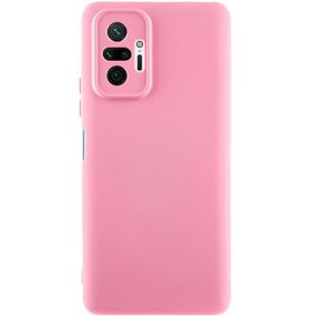 Чохол TPU GETMAN Liquid Silk Full Camera для Xiaomi Redmi Note 10 Pro / 10 Pro Max Рожевий / Pink