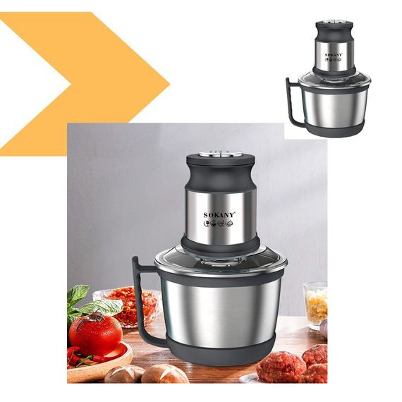 Овочерізка-блендер-чоппер із чашею 3 л 800 Вт Sokany SK-7027 (47832-SK-7027_624) | Зображення 1