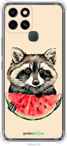 Чохол на Infinix Smart 6 Єнотик з кавуном "4605sp-2758-2448"