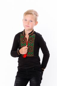 Вишиванка для хлопчика з довгим рукавом Носи своє 122 Чорний (p-11937-132049)