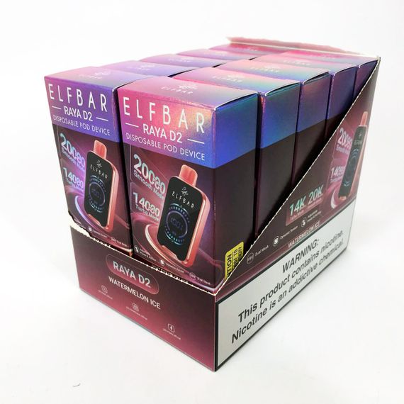 ELF BAR RAYA D2 20000 смак Кавун (Watermelon Ice) (ws66861-12) | Зображення 3