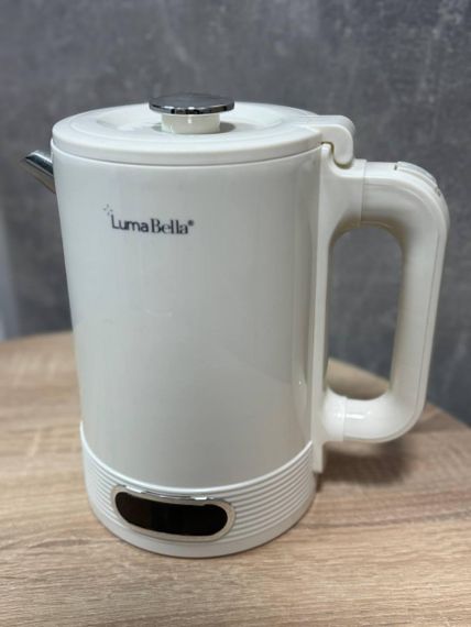 Электрический чайник Luma Bella LB-59044 1,8л двойные стенки нержавеющая сталь автовыключение 1500 Вт Белый | Зображення 2