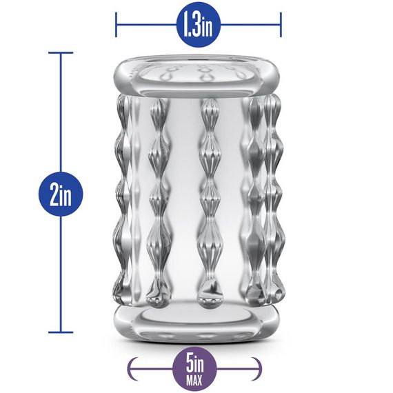 Насадка STAY HARD-COCK Sleeve 04, CLEAR, Бесцветный прозрачный | Зображення 3