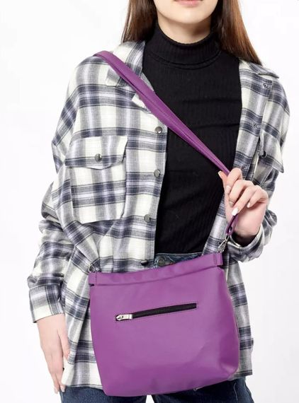 Сумка жіноча Sambag Rose фіолетова 27 х 25 х 5 см (94380018) | Зображення 4