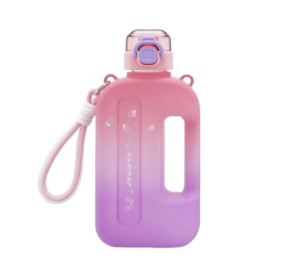 Пляшка для води із BPA-free пластику 750 мл. Рожева матова